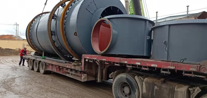 江西台时产量40吨矿渣烘干机项目